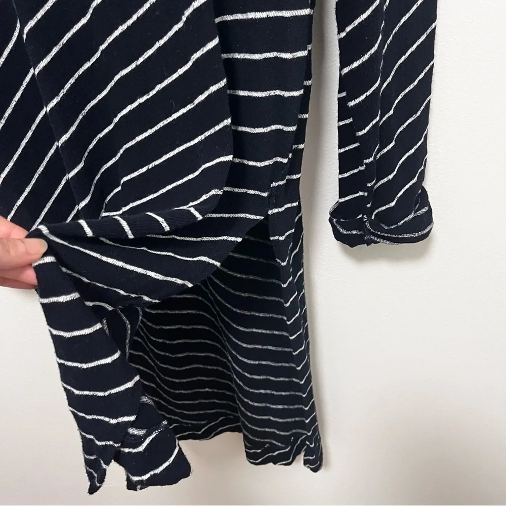 FREE PEOPLE Gotta Have It Indigo Oversized Navy & White Striped Tunic Size XS
